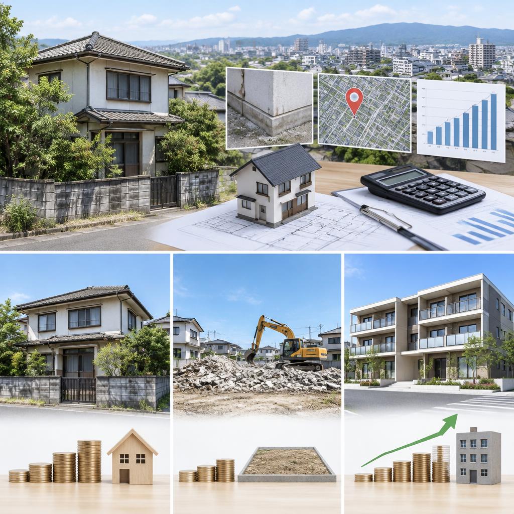 売る・壊す・活かす。まずは不動産査定で可能性を整理