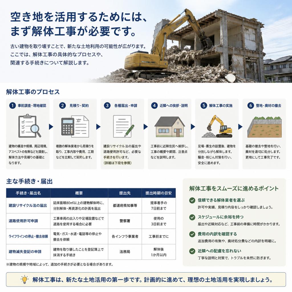 解体工事のメリット