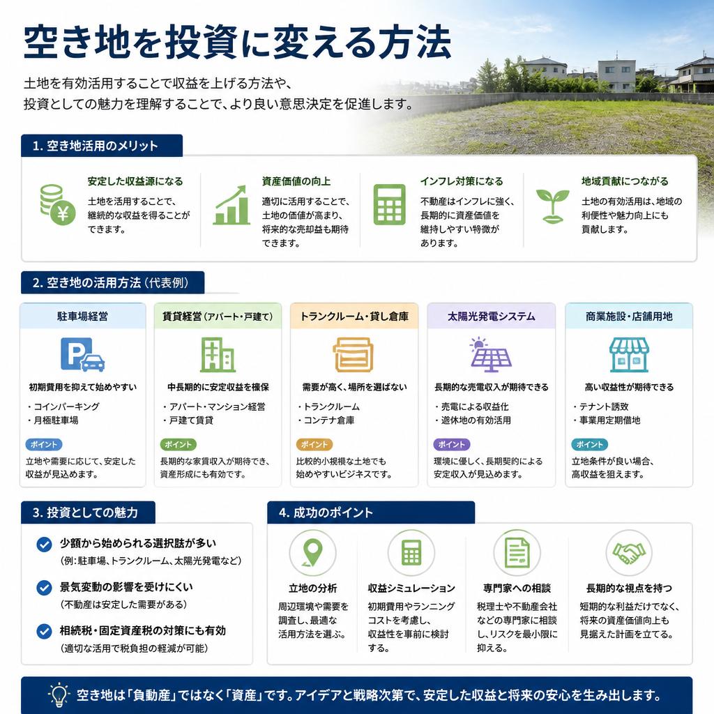 不動産投資としての空き地活用