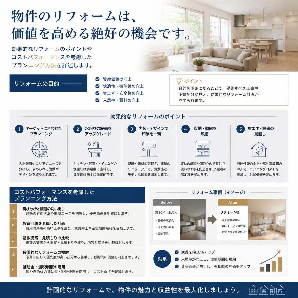 リフォームで資産価値を向上