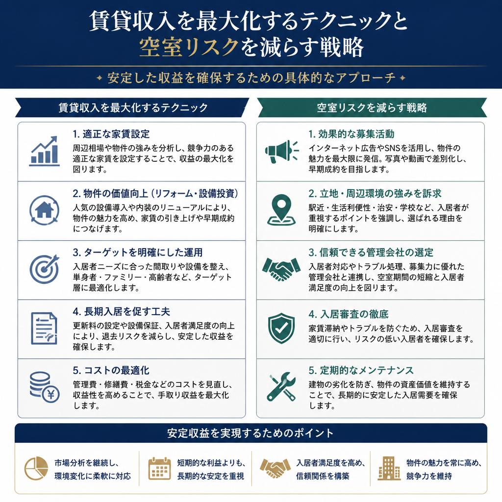 賃貸収入を最大化する秘訣