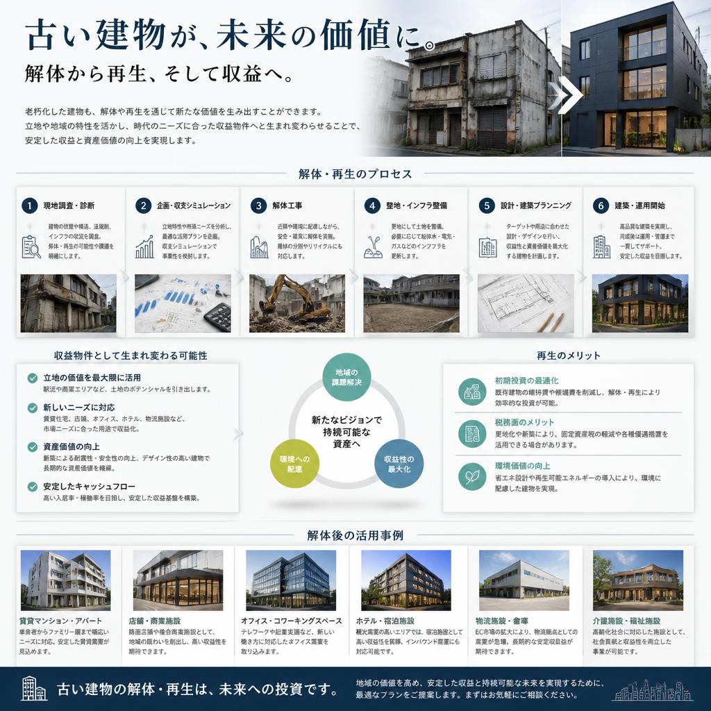 解体工事で新たなスタートを切ろう