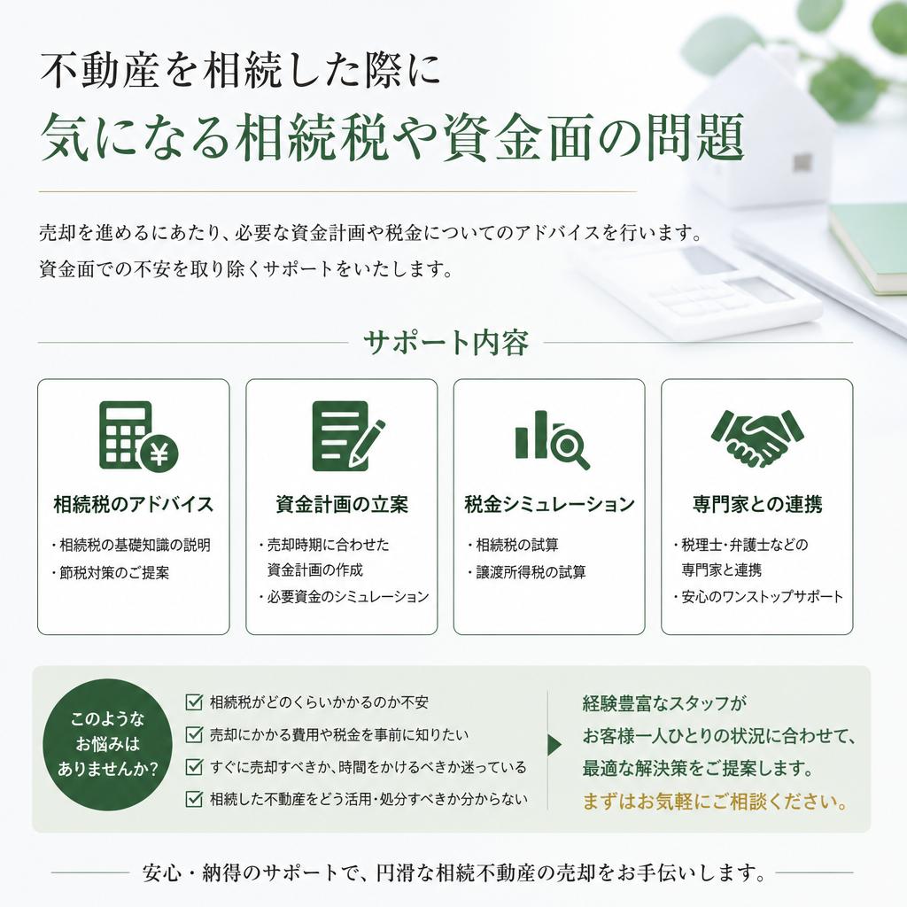 2. 相続税や資金面でのアドバイス
