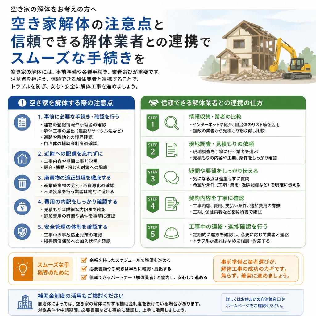 解体業者との連携