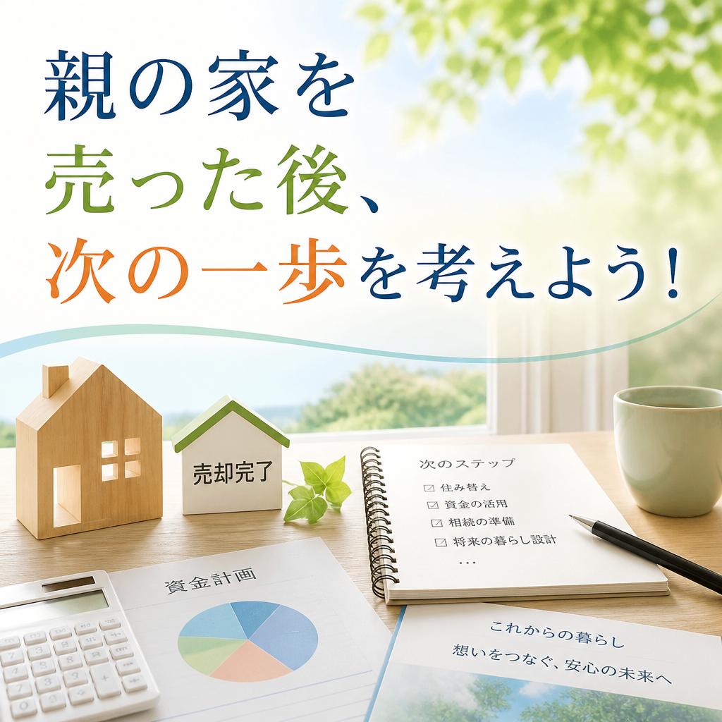 親の家を売った後、次の一歩を考えよう！