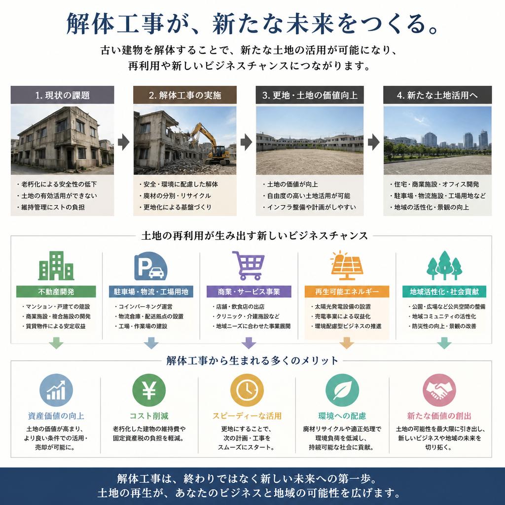 解体工事のメリット