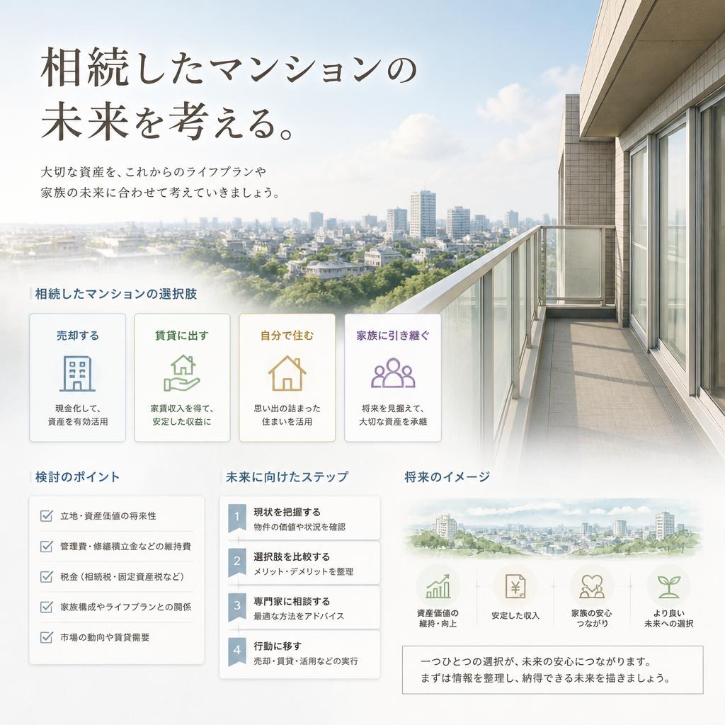 相続したマンションの未来を考える。