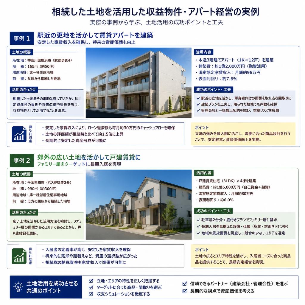 事例紹介：成功した土地活用のケーススタディ