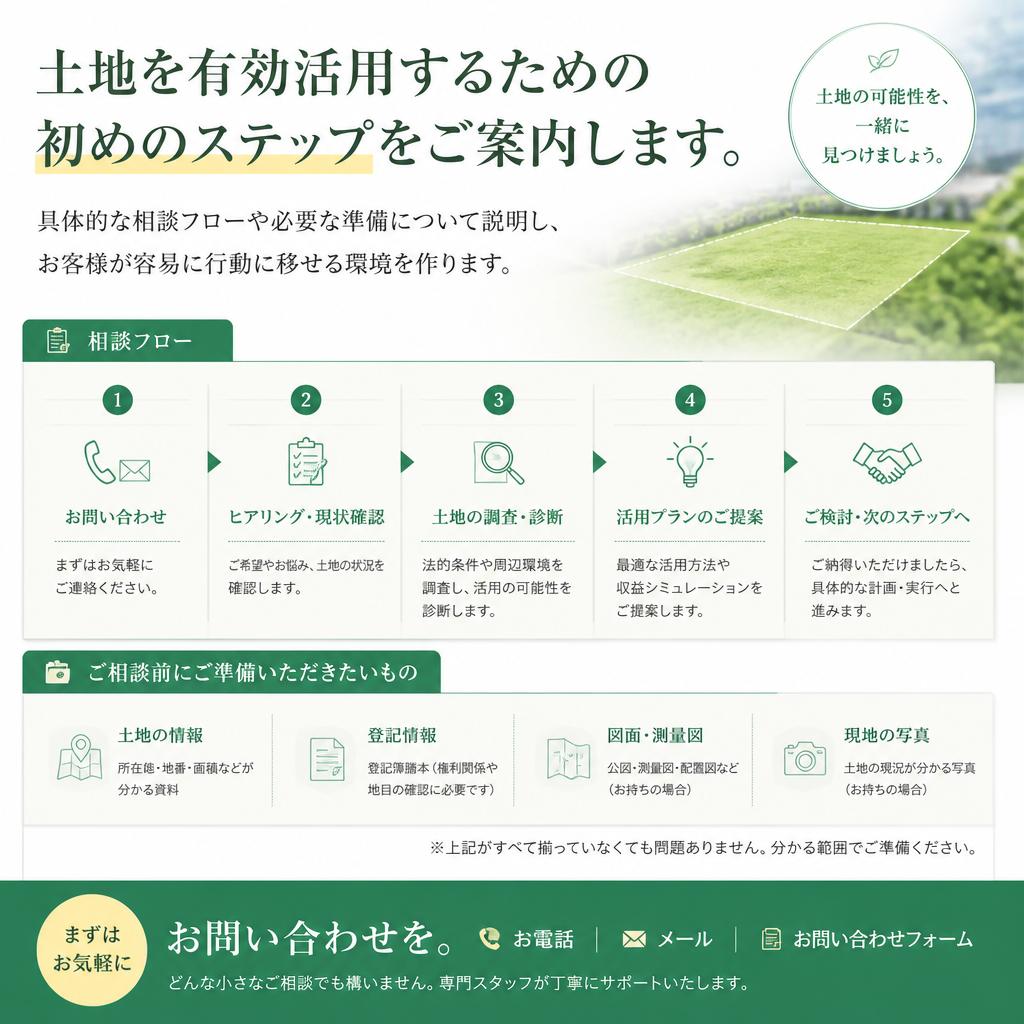 土地活用に向けた第一歩