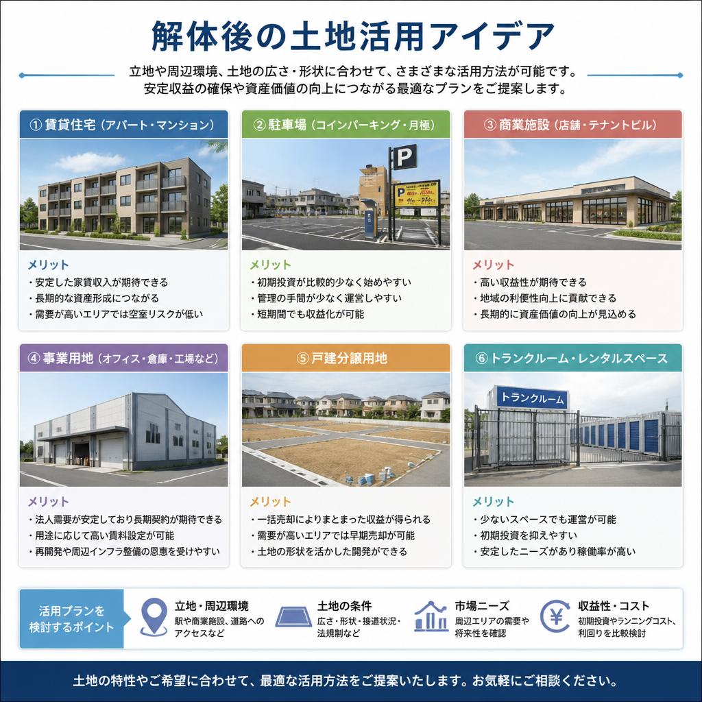 土地活用のアイデアを提案
