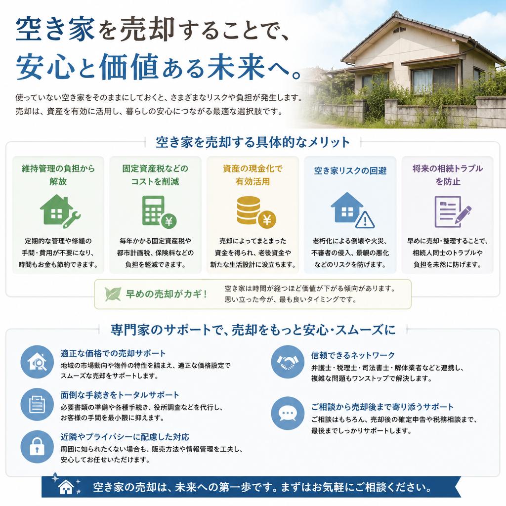 解決策としての空き家売却のメリット