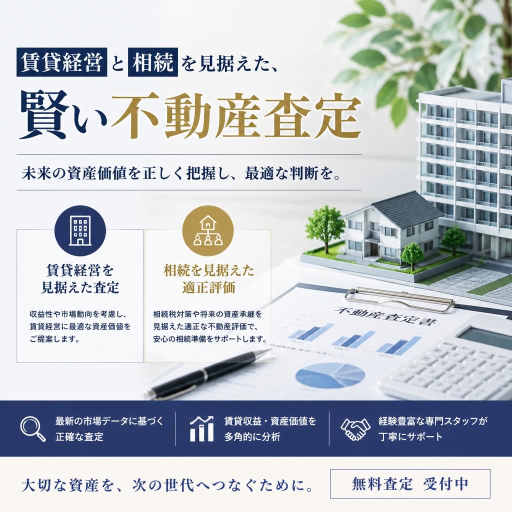 賃貸経営と相続を見据えた、賢い不動産査定