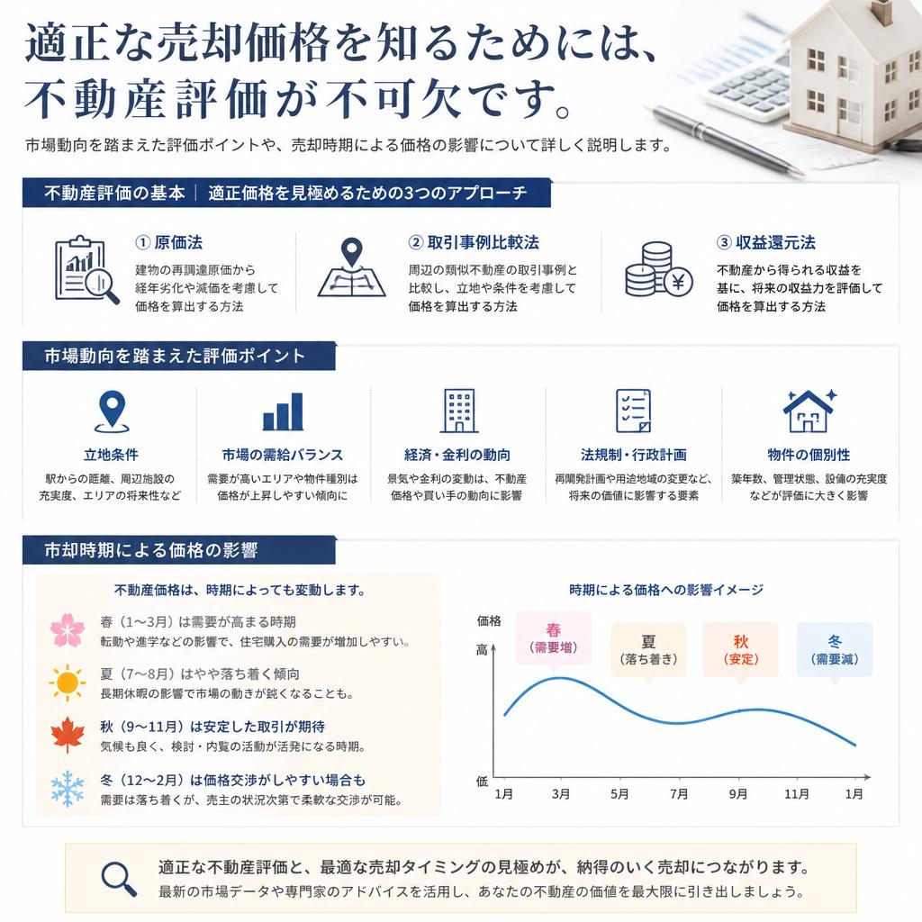 不動産評価と売却価格の算定