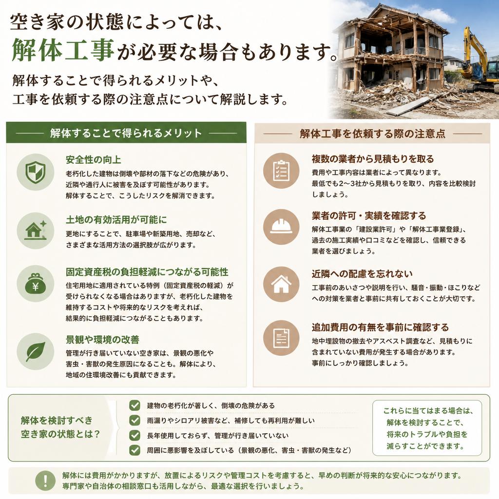 解体工事の必要性とその効果