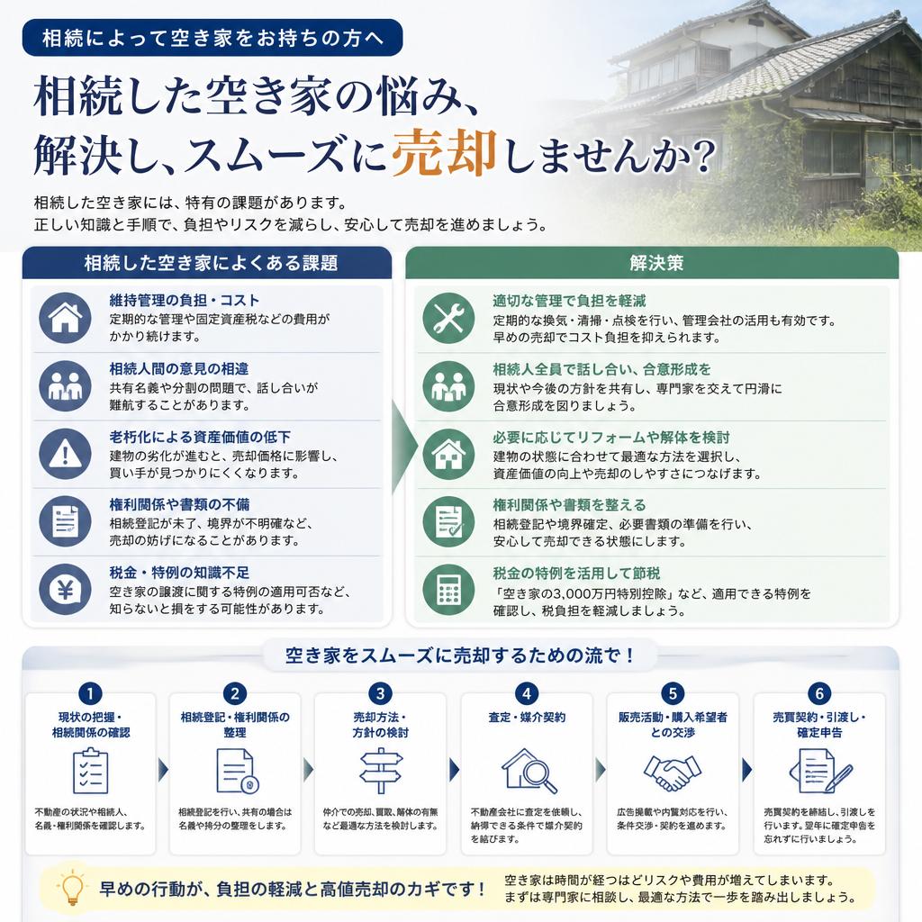 相続不動産の取り扱いと注意点
