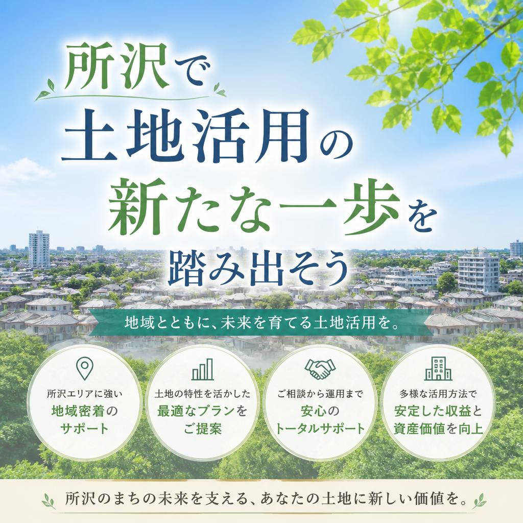 所沢で土地活用の新たな一歩を踏み出そう