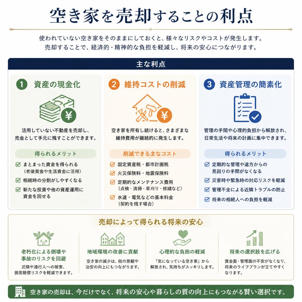 空き家売却のメリットとは？