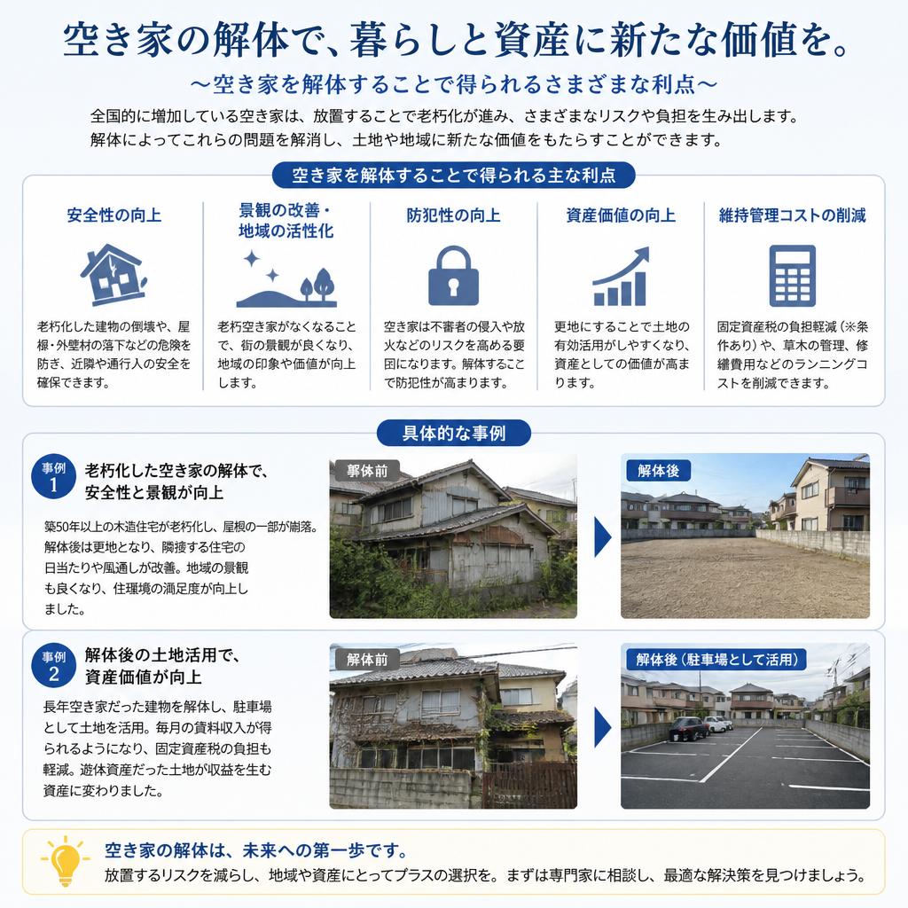 解体を考える理由とそのメリット