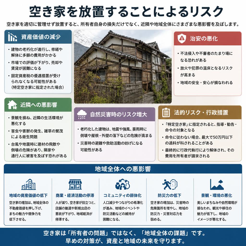 2. 空き家放置のリスクとは？