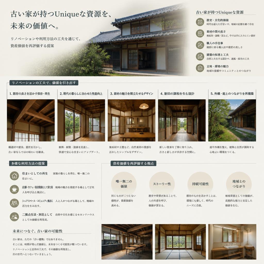 古い家の新しい価値
