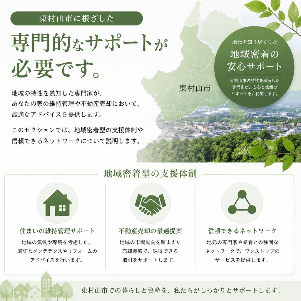 地元の専門家によるサポート体制