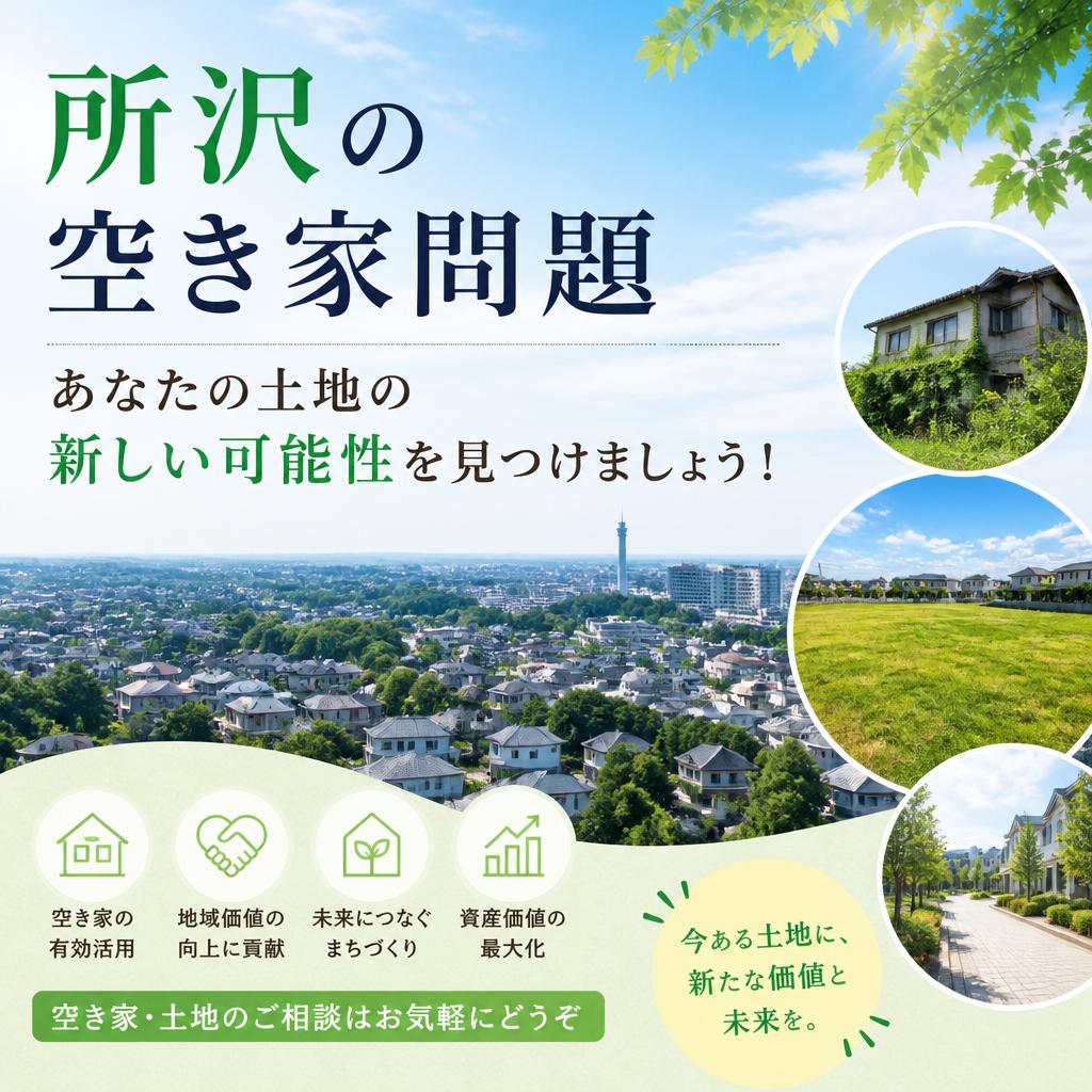 所沢の空き家問題、あなたの土地の新しい可能性を見つけましょう！