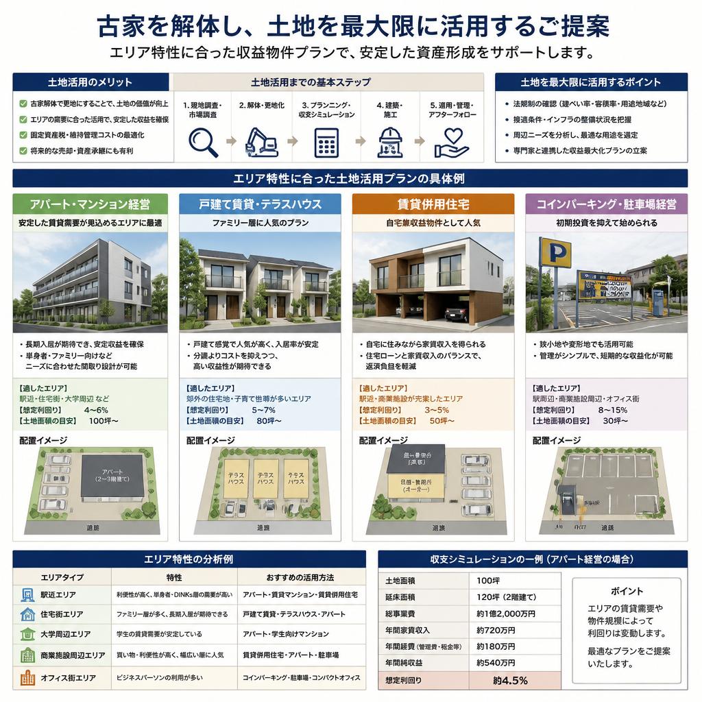 3. 土地活用方法の具体例