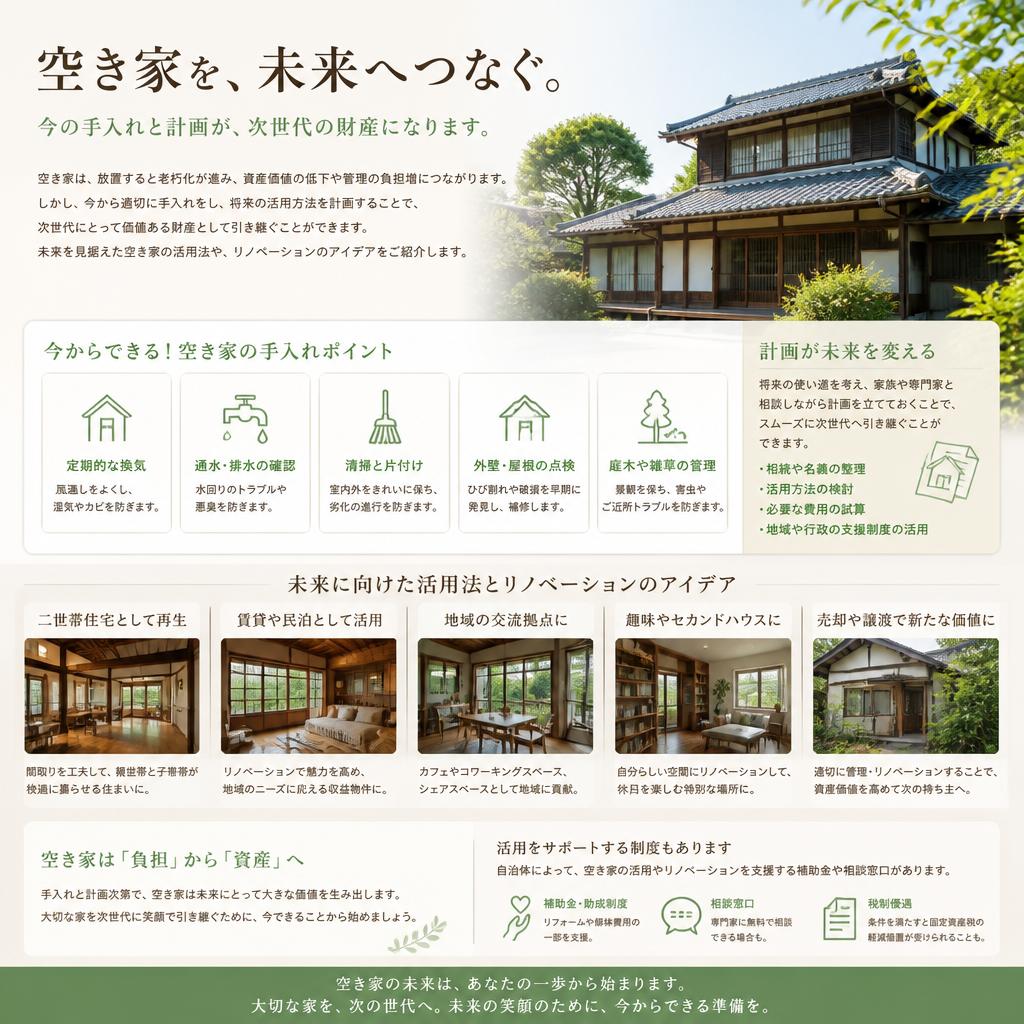 次世代に繋がる空き家の可能性