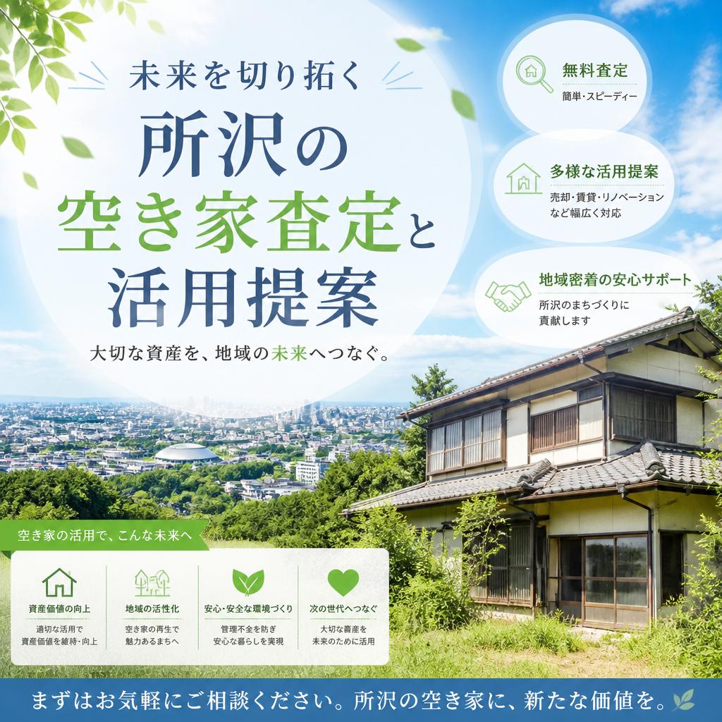 未来を切り拓く所沢の空き家査定と活用提案