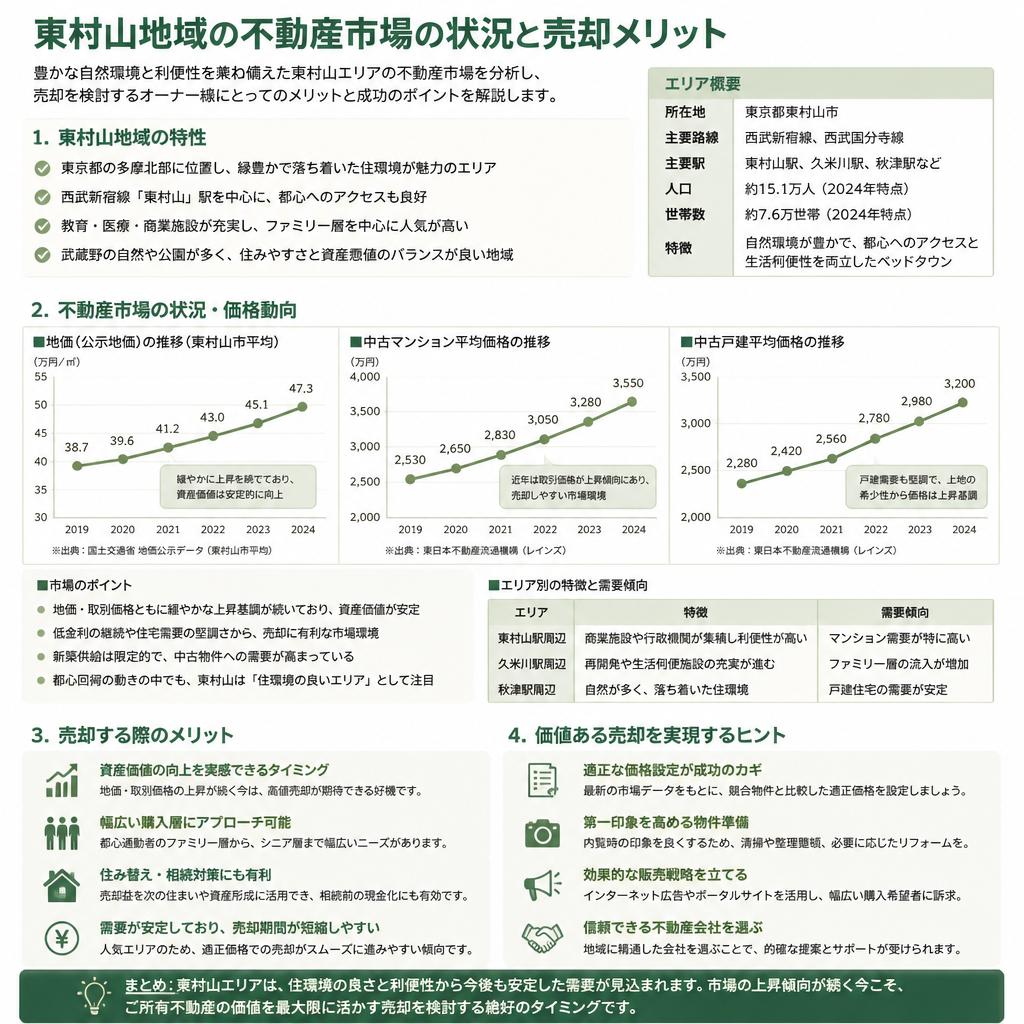 東村山の不動産市場と売却のメリット