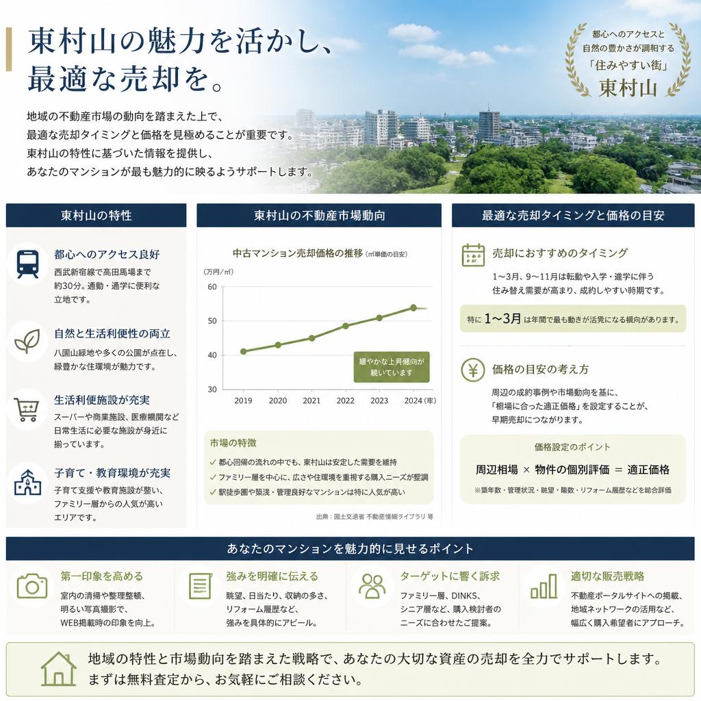 東村山の市場動向を把握する