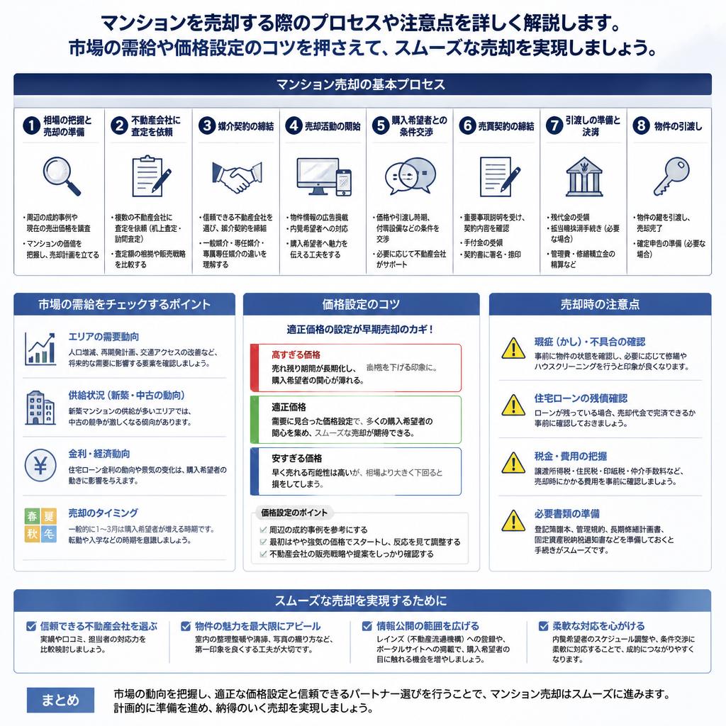 マンション売却の流れとポイント
