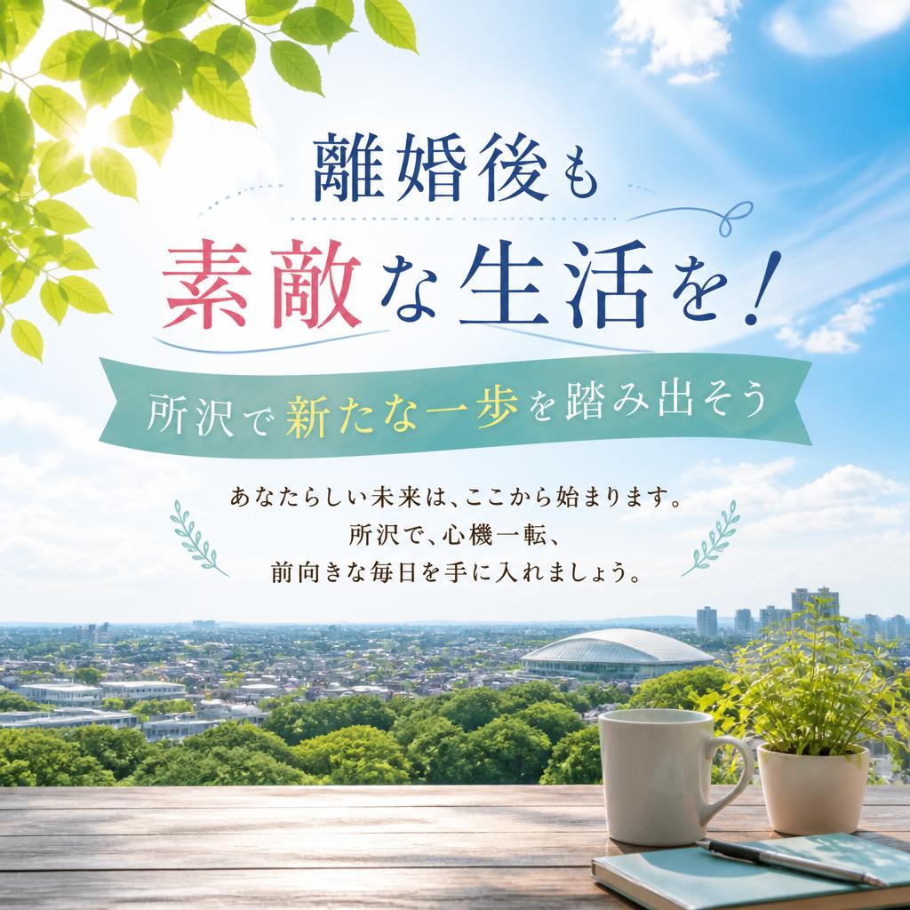 離婚後も素敵な生活を！所沢で新たな一歩を踏み出そう