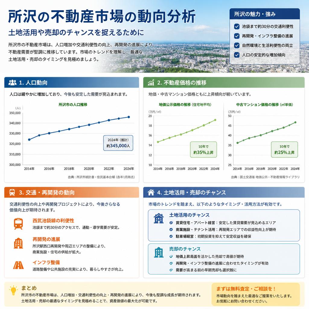 所沢の不動産市場レポート
