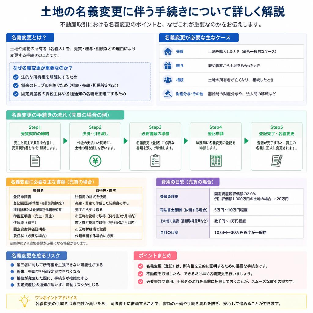 名義変更の手続きとその重要性