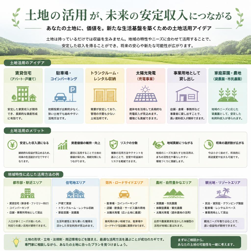 土地活用の選択肢