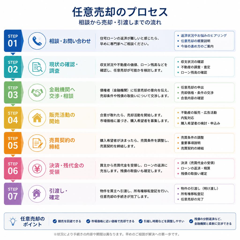 任意売却の流れ
