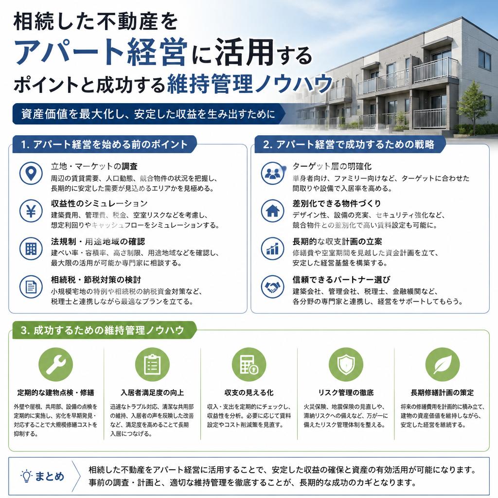 専門家が教えるアパート経営のポイント