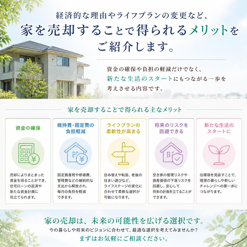 家の売却を選ぶ理由