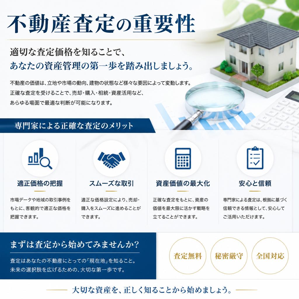 【専門家による正確な不動産査定】