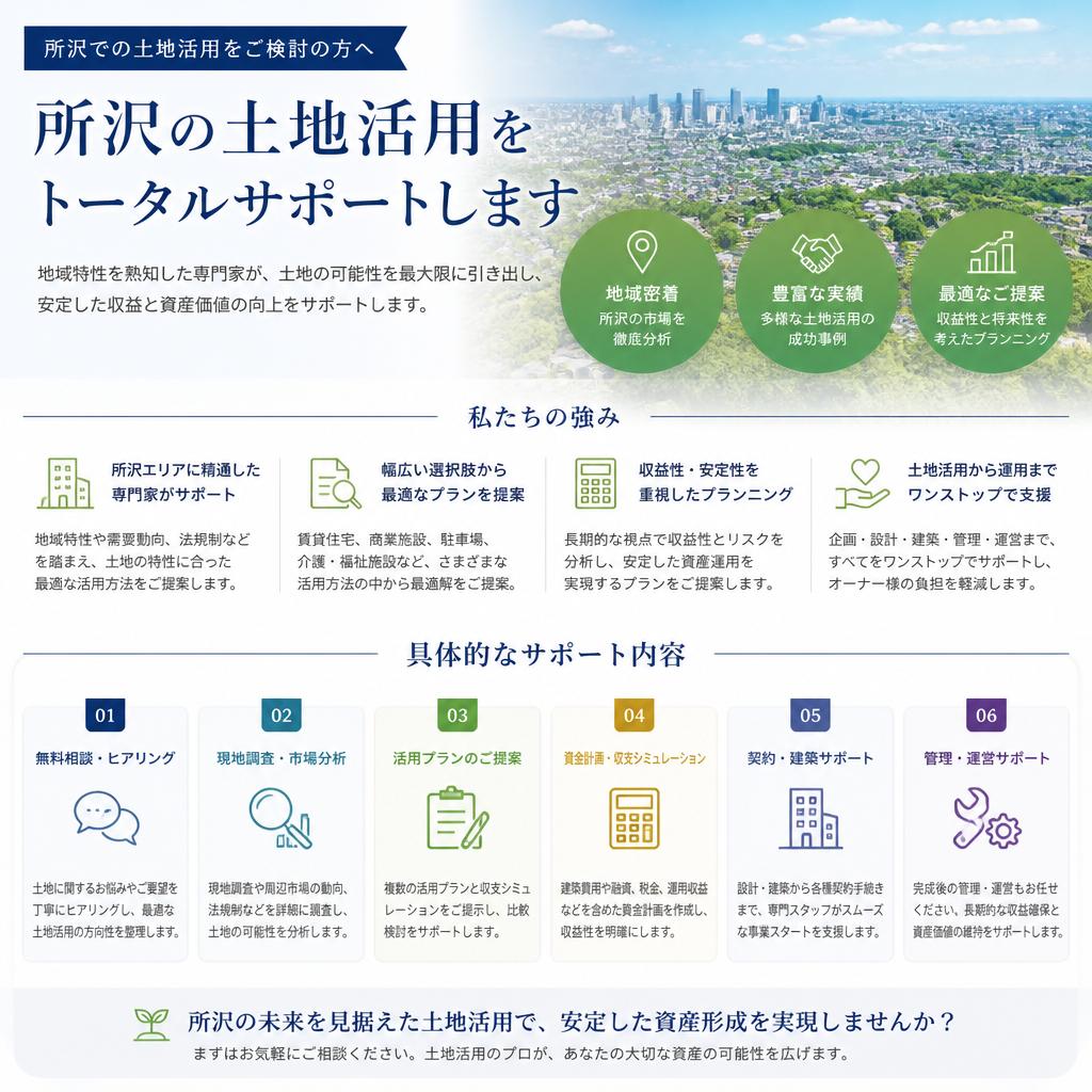 専門家によるサポートで、安心の土地活用を実現
