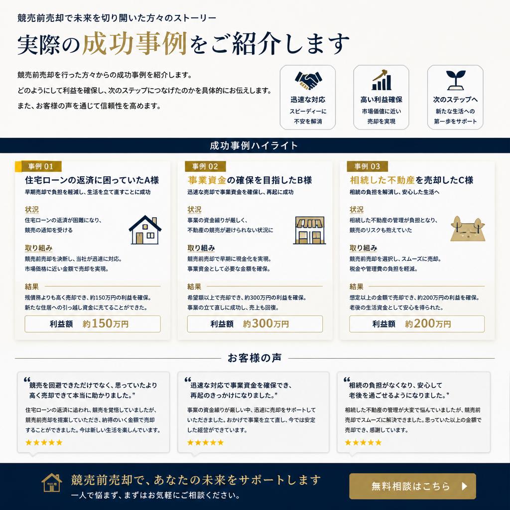 お客様の声と成功事例