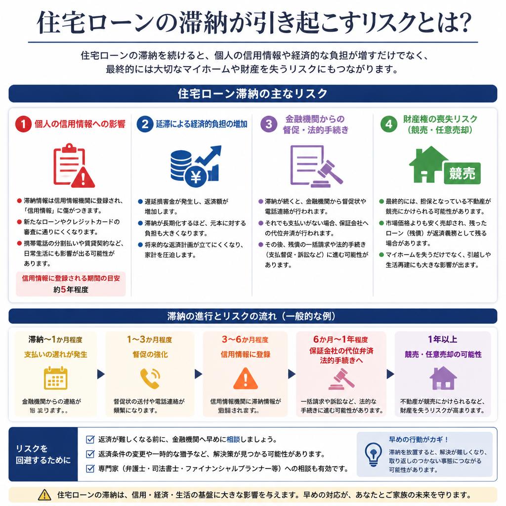 住宅ローン滞納のリスク