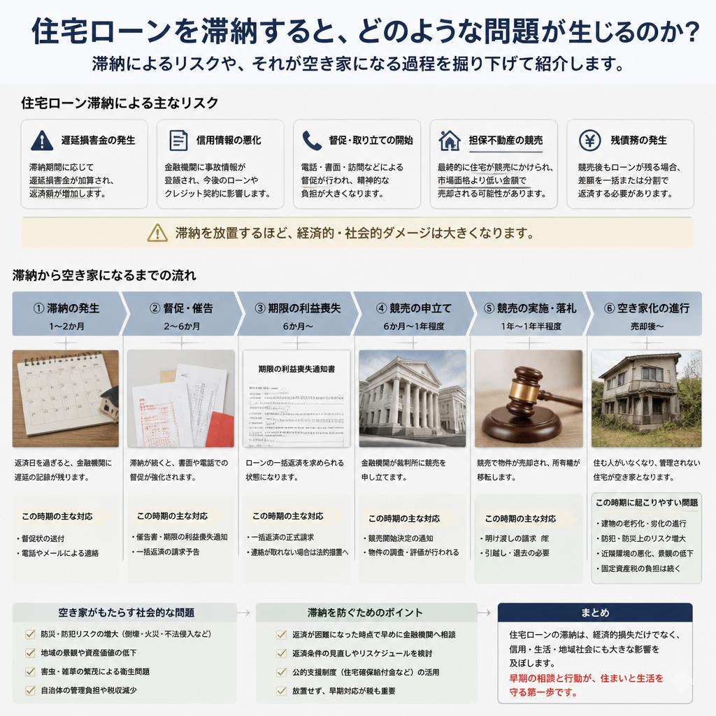 住宅ローン滞納の影響