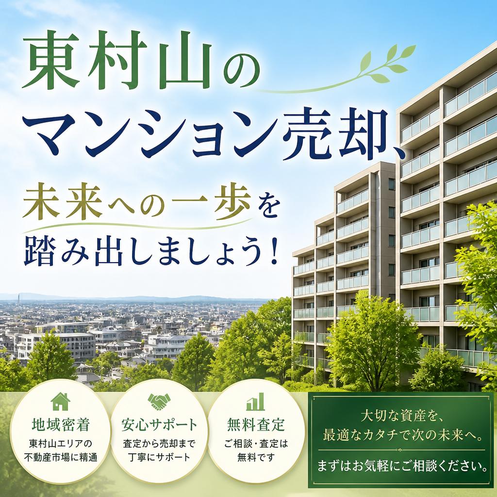 東村山のマンション売却、未来への一歩を踏み出しましょう！