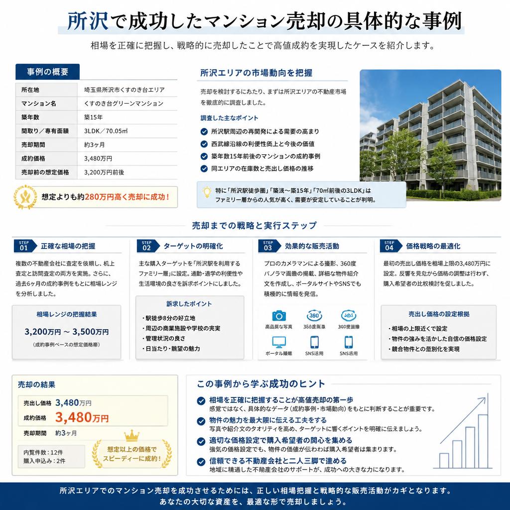 成功事例紹介：実際に達成した売却の成功ストーリー