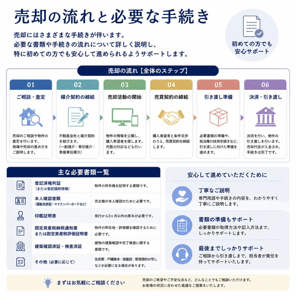 2. 売却手続きの流れを知っておこう