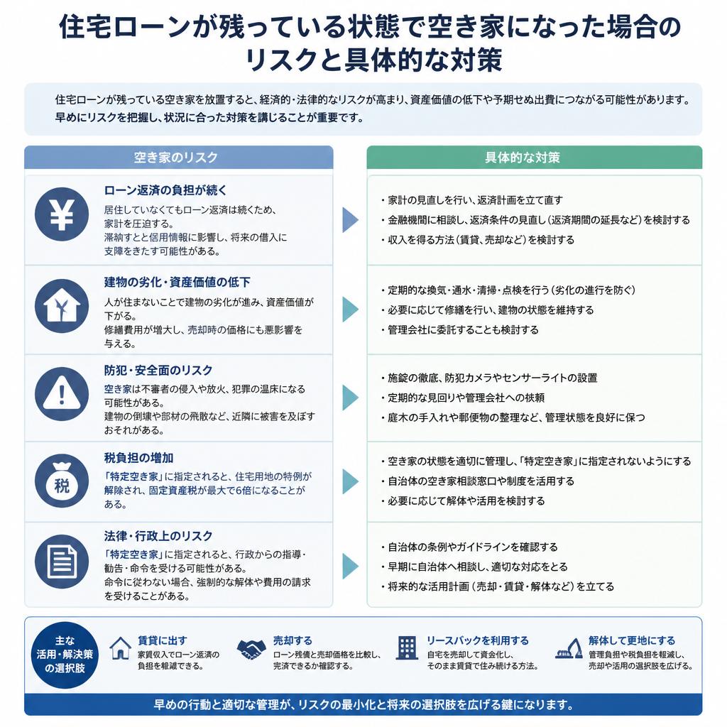 ローン中の家を持つリスクとその対策