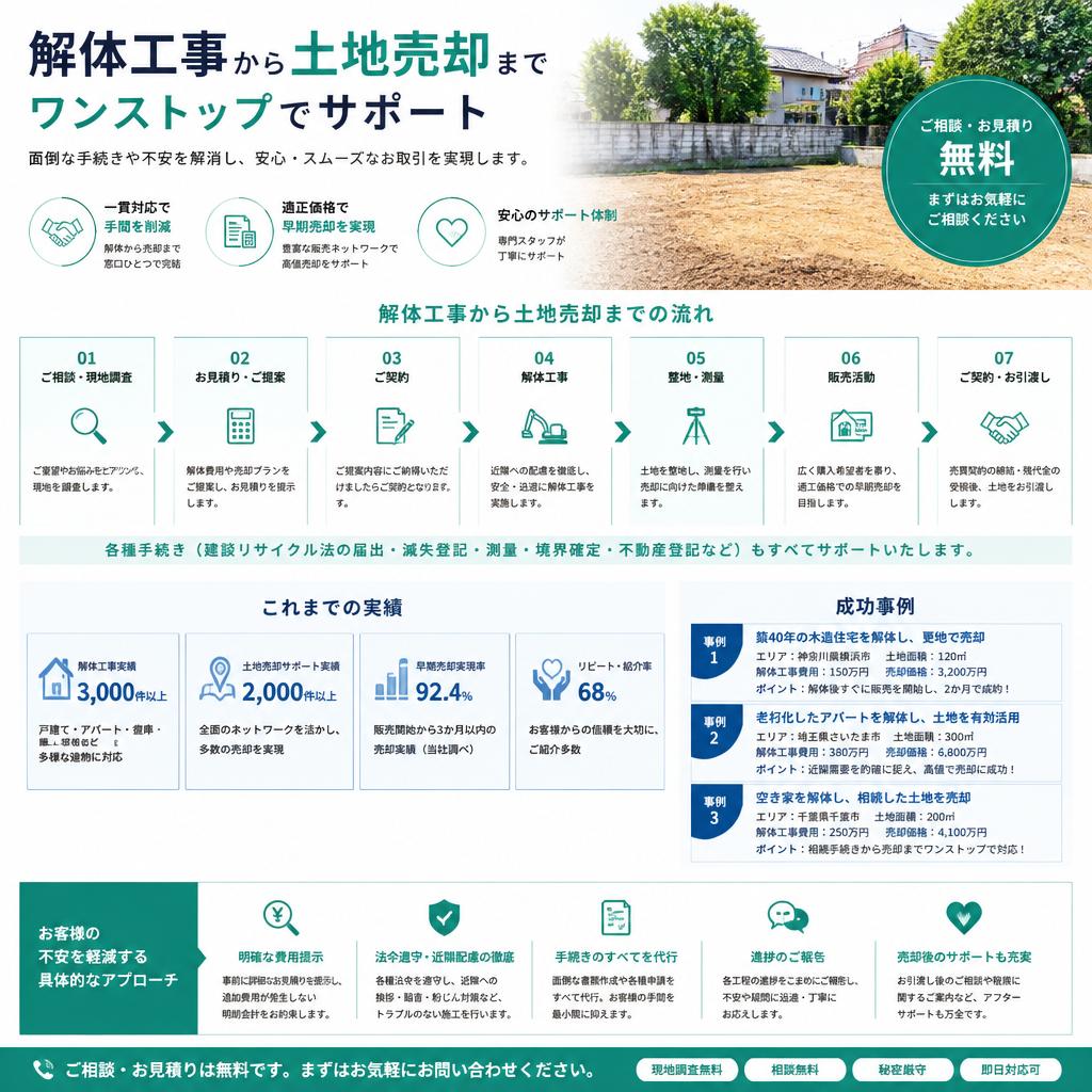 4. 手続きと実績のご紹介