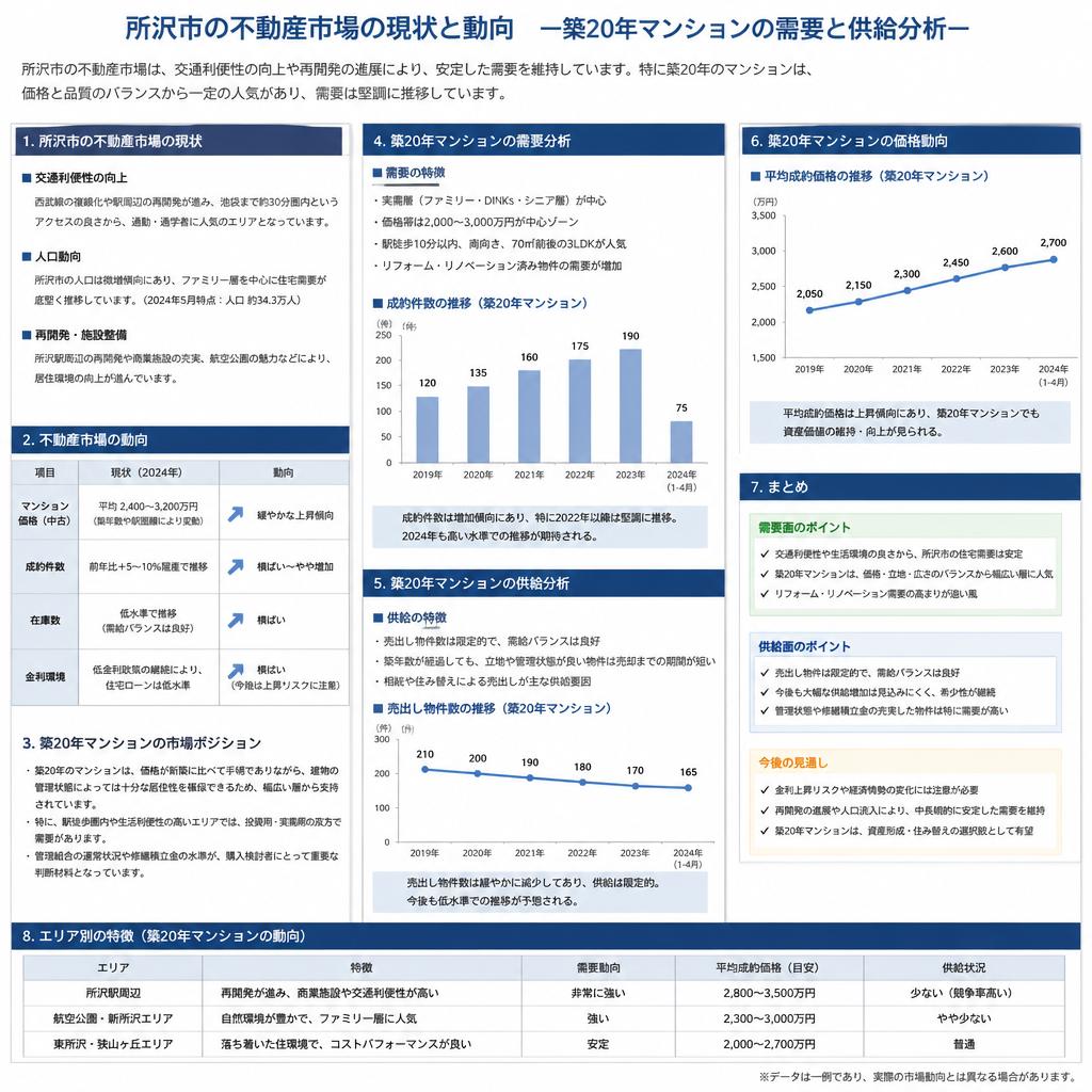 2. 所沢の不動産市場 – 現在の動向とトレンド